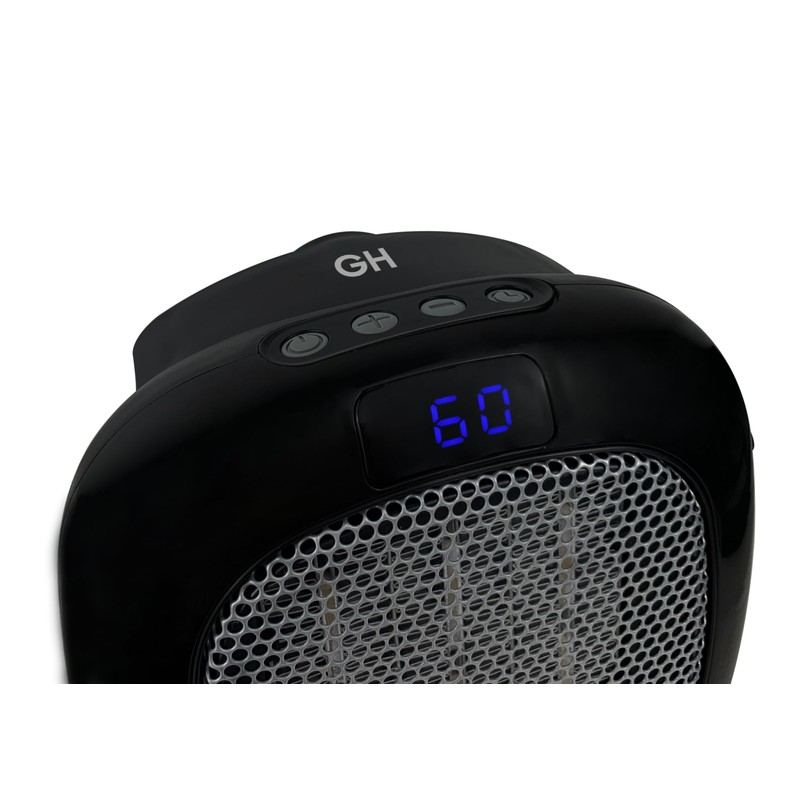 Good Housekeeping Wall-Mount Indoor Mini Space Heater w/ Thermostat &