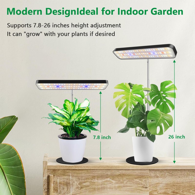 Aumtrly Grow Light, Full Spectrum Desktop Plant Lights for Indoor
