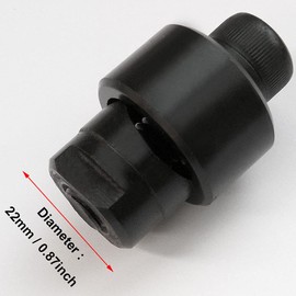 SagaSave 22mm Sheet Metal Punch Hole Punch, Metal Hexagon Hole Cutter for Steel Plate，Stainless Steel