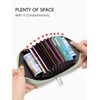 WESTBRONCO Mini Coin Purse for Women, RFID Blocking Accordion Wallet