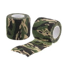 PATIKIL 2in x 14.76ft Camo Tape Wrap, 2 Rolls of Self-Adhesive Camouflage Tape for Hunting Climbing Outdoor Camera Flashlight, Jungle