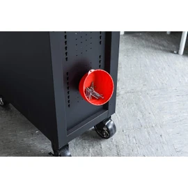 Werkzeyt Werkzeugschale Ø 150 mm - Integrierter Magnet - Bruchsicherer Kunststoff - Für eine sichere Aufbewahrung von Schrauben & Muttern / Magnetschale / Kleinteile-Aufbewahrung / B28909