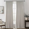 Natural Melange Taupe Blackout Curtains 102 Inch Long Flax Linen