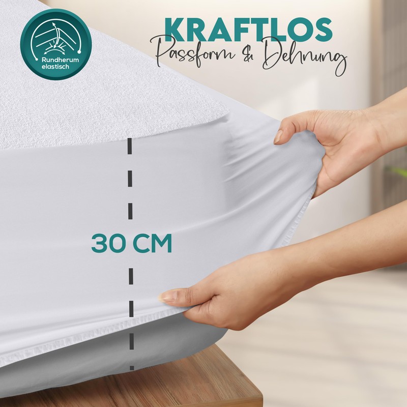 Utopia Bedding Mattress Protector 160 x 190 x 30 cm