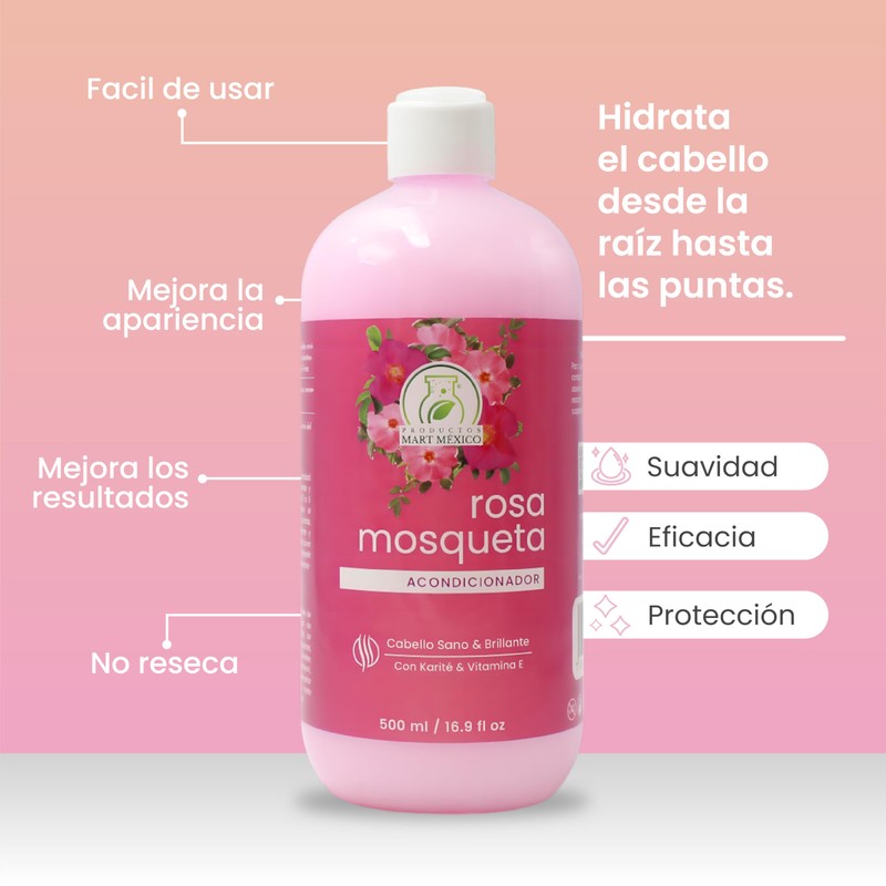 Acondicionador Rosa Mosqueta Productos Mart Oficial 500 Ml