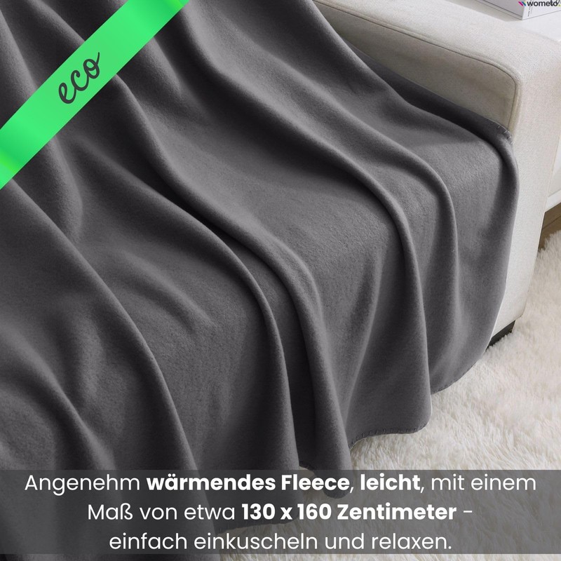 wometo Eco Fleece Blanket Made from 100% Recycled Material +