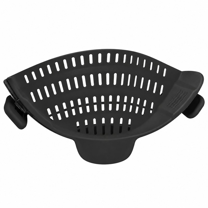 Clip-On Silicone Pot Strainer for Pasta, Vegetables & More –