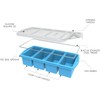 Zip Standing Silicone Freezer Trays with Lid,1-cup Soup Freezer Container