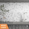 VAOVI Peel and Stick Self-Adhesive Marble Mosaic Wall Tile Backsplash