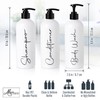 Alora 16oz Refillable Shampoo and Conditioner Dispenser Bottles - Set
