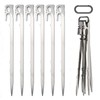 Sparkle Tmax Stainless Steel Tent Pegs, 6 Pieces - Sand