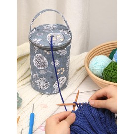 Coopay Wool Holder Small, Knitting Tote Bag, Small Knitting Bag for Kids, Knitting Yarn Storage Bag Storage Basket Little, Knitting Travel Bag, Dandelion