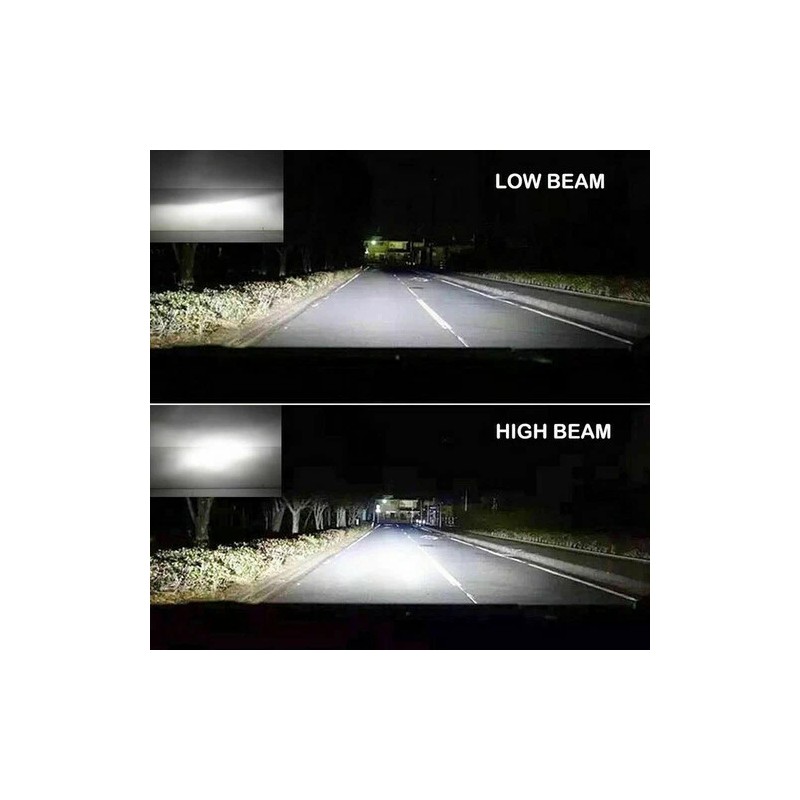 CHUSYYRAY For Toyota Hilux 2004-2019 White LED Headlights Hi/Lo Beam