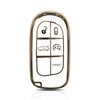 TPU Key Fob Cover Compatible with Jeep Grand Cherokee/Dodge Charger/Challenger/RAM
