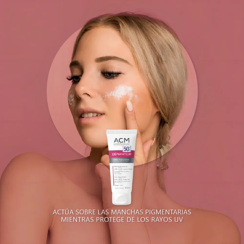Crema Protectora Invisible Anti Uva-uvb Dèpiwhite M Fps50+