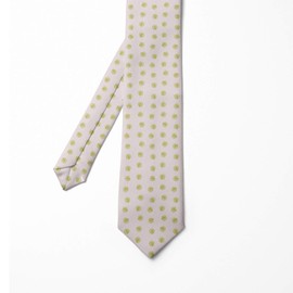 Ambesonne Men's Tie, Simplistic Tennis Balls, 3.7", Pale Pink Khaki