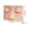 Lash Mannequin Head with 3 Pairs Replaceable Eyelid Silicone Eyelash