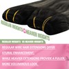 YoungSee Wire Human Hair Extensions Ombre Black Wire Real Hair