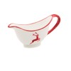 GMUNDNER KERAMIK Gravy Boat Capacity 0.2 Litres Ruby Red Deer