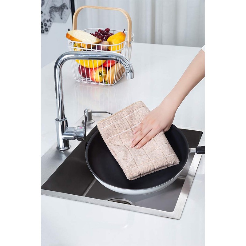 Microfiber Dish Towels - Soft, Super Absorbent and Lint Free