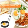 4 Pack Egg Rings for Frying Eggs, 3.5" Nonstick Egg