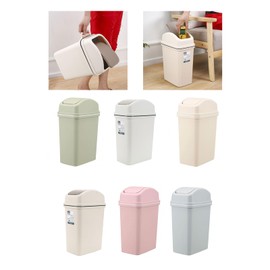 WYLZLKX WBANGIAO Swing Top Bin 10L Waste Disposal Solution Waste Bin with Lid for Home and Office Use Space Saving.Nordic Pink