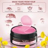 Pink Undereye Mask (60 Pcs), Collagen Hydrating Gel Pads, Reduce