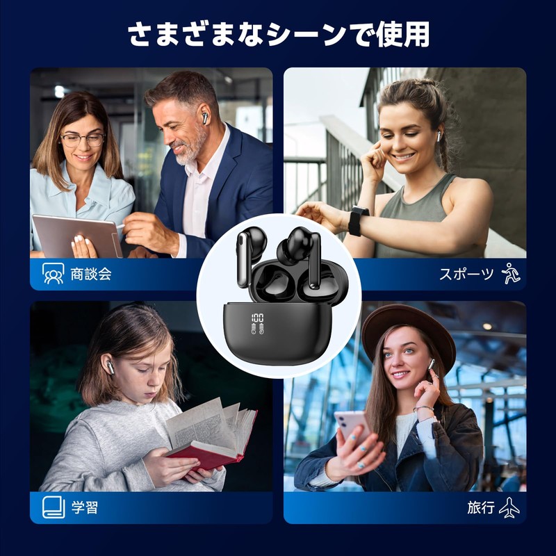 Chamequinho Earphone Translator, Bi-Directional Simultaneous Translation, Offline Compatible, High Precision,