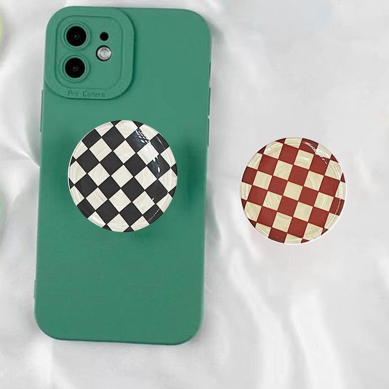 2 Pack Foldable Finger Phone & Tablet Stand - Chessboard