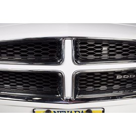 Factory Crafts Grille Insert Graphics Kit Vinyl Decal Wrap Compatible with Dodge Charger 2010-2014 - Matte White