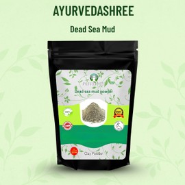 AYURVEDASHREE Dead Sea Mud 100 Gm | Nourishes Exfoliates Softens & Detoxify the Skin | DRY CLAY POWDER | 100% Only Dead Sea mud powder | Skin care | Facial Mask