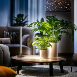 SpeePlant Vertical Grow Light, 72 LEDs Full Spectrum Light Bar, 5000K Wide Illumination Area Desk Light,1.4FT Stand Plant Lamp for Tall Houseplants, Tropical Plants, Foliage with On/Off Switch