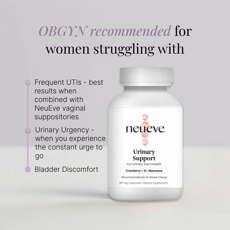 NeuEve Urinary Support Cranberry and D Mannose Supplements for Urinary
