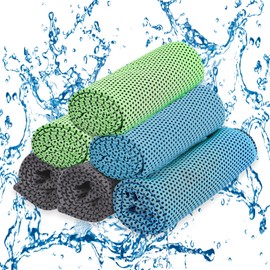 Cooling Towel, Cooling Towel, Cooling Goods, Heat Stroke Prevention, Set of 6, Heat Prevention Goods, Cooling Towel, Quick Dry Towel, Cooling Goods, Cooling Goods, Sweat Wiping Towel, Cool Towel, Can
