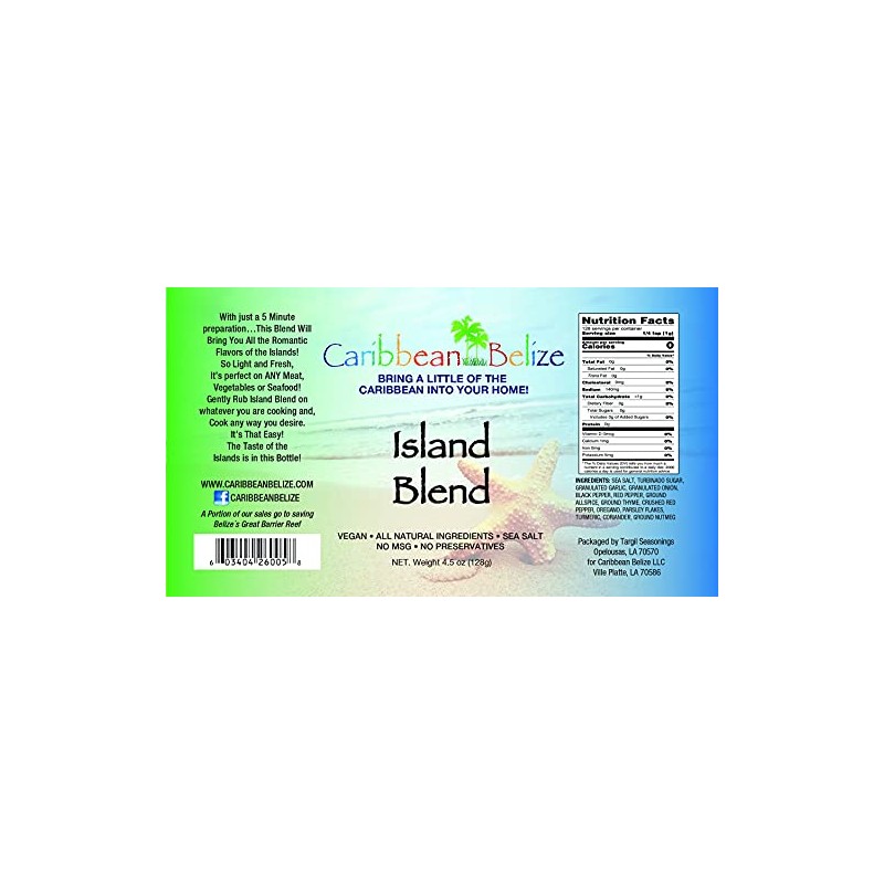 Island Blend-Perfect Seafood every time & the best vegetable spice
