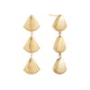 Sylph 14k Gold Plated Dangle Drop Earrings Long Hanging Golden