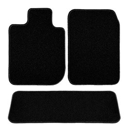 GGBAILEY Black Driver, Passenger & Rear Floor Mats Custom-Fit for Toyota Sienna 8 Passenger 2011-2011