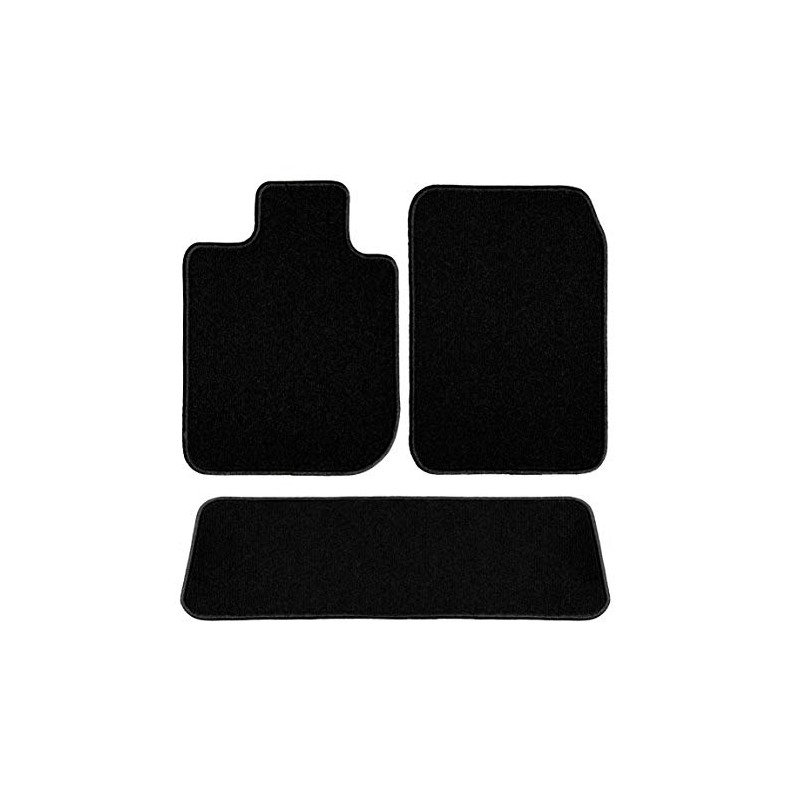 GGBAILEY Black Driver, Passenger & Rear Floor Mats Custom-Fit for