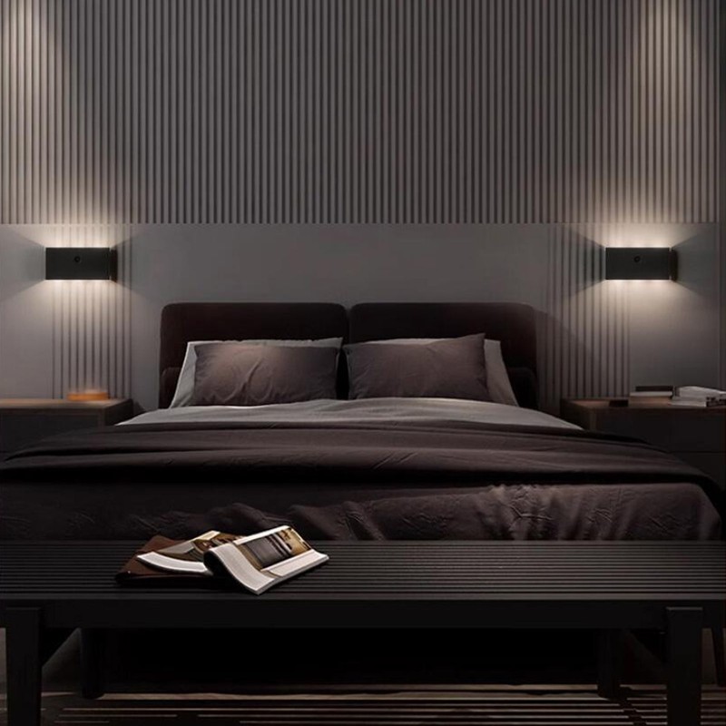 Modern LED Wall Light Motion Sensor Rechargeable Magnetic Up and