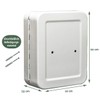 BRASQ Key Cabinet KC300 Metal Lockable Grey Large Key Cabinet