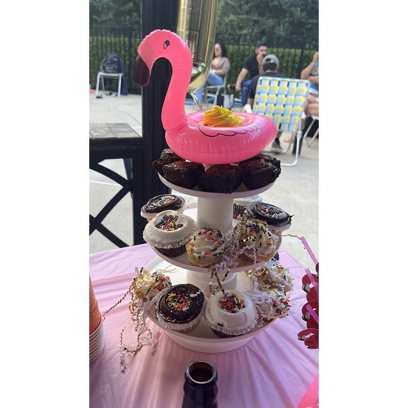 Flamingo Drink Holder Pool, Mini Inflatable Drink Holder with Repair