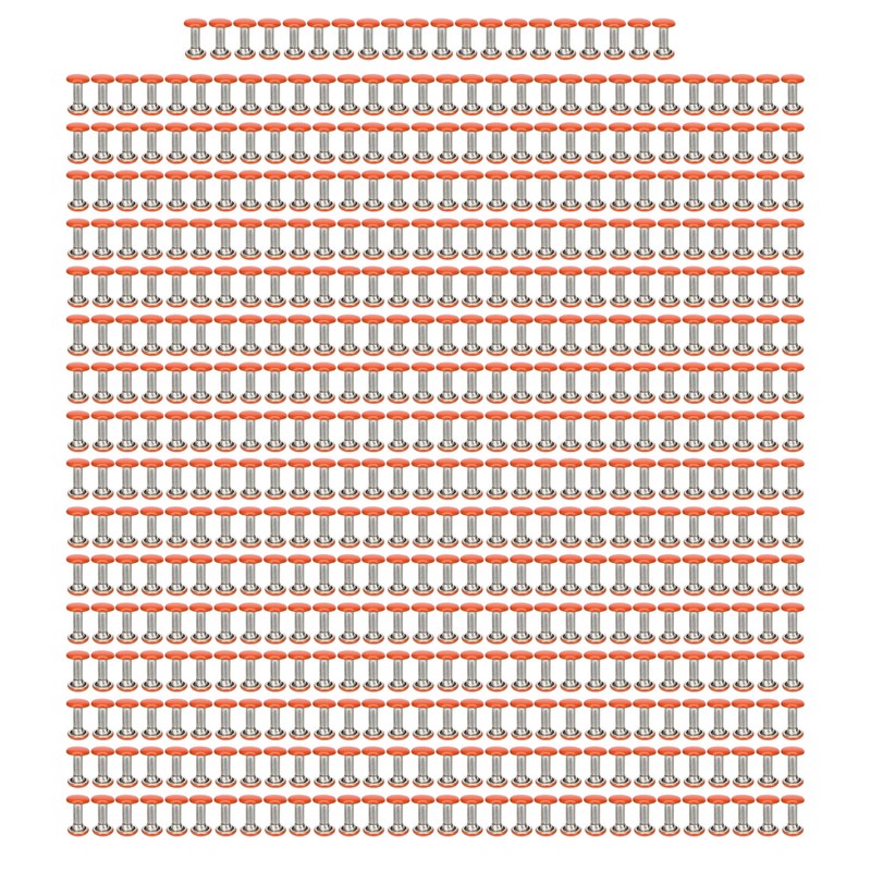 500 Sets Metal Studs Rivets 6x8mm Iron High Hardness Strong