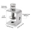 1-1/8” (30 mm) Mini C Clamps Stainless Steel, Small C-Clamp
