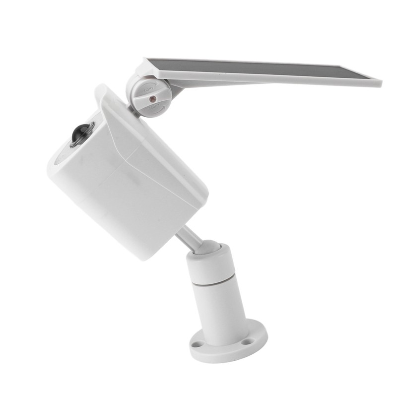 Solar Powered Fake Security Camera with Light IP65 Waterproof Simulated