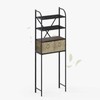 Zhongma 4-Tier Over The Toilet Storage with 2 Baskets, Metal