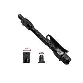 HAHAHA-Flexible Oil Dipstick Driver Side for 1955-1979 SBC Compatible with Chevy 265 283 327 350 5.7L (Black)