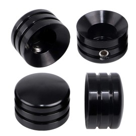 XMMT 4Pcs Motorcycle Spark Plugs Head Bolt Cover for Harley Sportster 1986-2018 /Twin Cam 1999-2017 /Big Twin 1340 Evo 1985-1999,Black