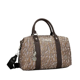 Anekke Handbag Shape Bowling Collection Mantle | Handbag for Women with Removable Shoulder Strap Original | 35 x 21 x 13 cm | Colour Brown, Multicoloured, 35 x 21 x 13 cm, multi-coloured