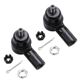 Detroit Axle - Front 2pc Tie Rods for 01-05 Honda Civic Acura EL, 02-06 CR-V, 2 Outer Tie Rod End Links 2001 2002 2003 2004 2005 Replacement
