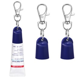 Keychain Cap Compatible with Aquaphor 0.35 oz Lip Balm (Blue)